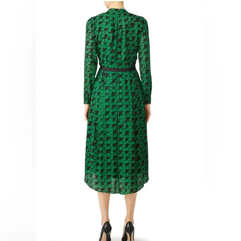 Hunter Bell Casper Women’s Midi Dress Green Geometric Size 8 Retail $540