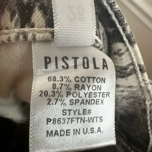 Pistola Revolve Snake Skin Print Raw Hem Jeans Size 28 NWT!