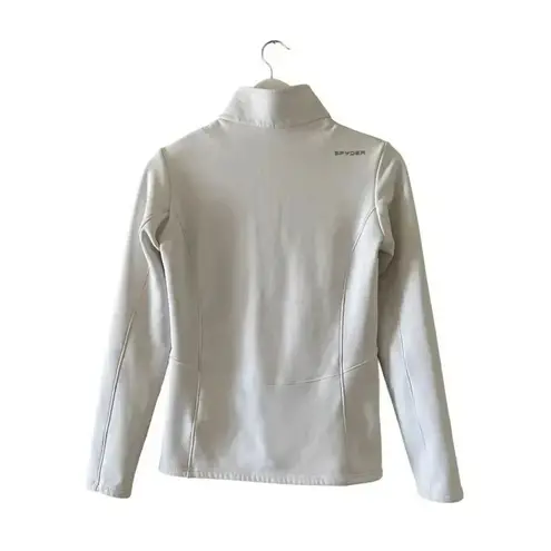 Spyder White Medium Women SAVONA HALF ZIP T- NECK Long Sleeves Top #1018