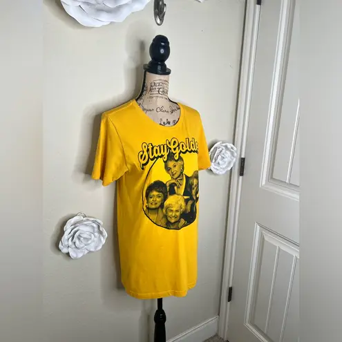 NTM: ABC Studios Golden Girls Stay Golden Yellow Gold Retro T Shirt Sz M Size M