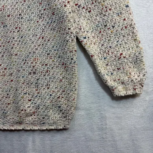 United States Sweaters VTG S Speckled Knit Cotton USA Mockneck 90s Cozy Winter