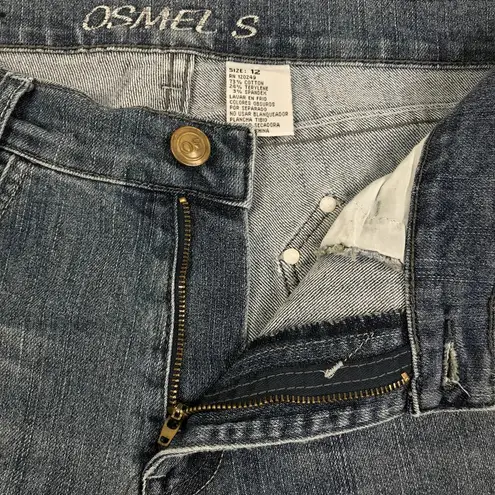 OSMEL S VTG Jeans Women Sz 12 Blue Classic Grunge Retro Rare Whimsygoth Y2K