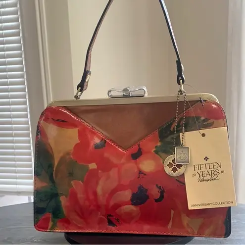 Patricia Nash Trikomo Spring Multi Printed Top Handle Satchel Bag NWT