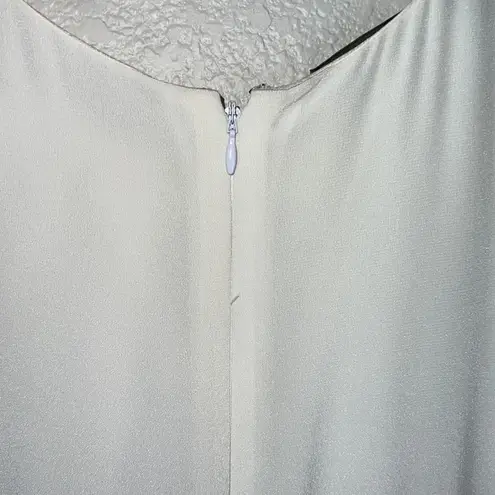 Carlisle Collection Brook Tweed Silk Linen With Ivory Bodice Dress Size 12