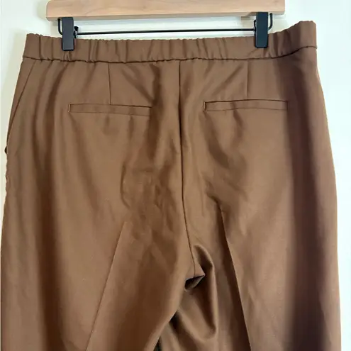 J. Jill Brown Wide Leg Pants Size 12 Rayon Blend Pull