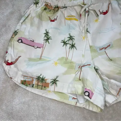 KITRI Patricia Print Short in Palm Springs Size Small White