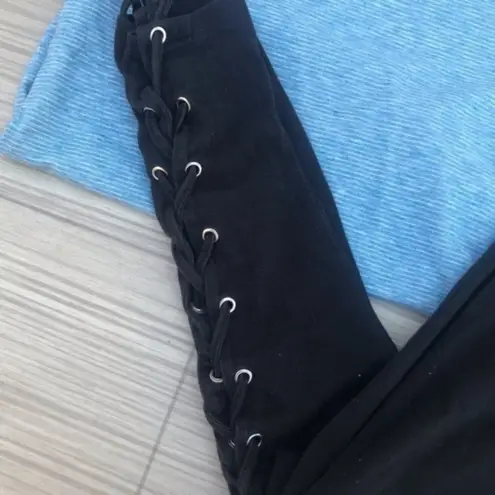 Cotton On  Black Lace Up Leggings Size XS