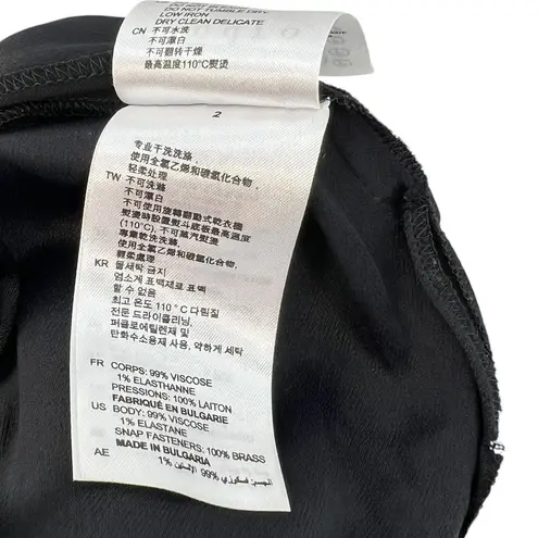 Sandro Double Breasted Blazer Dress Long Sleeve Black Size 1 US 4