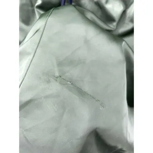 Hunter X Target Romper Womens Medium Long Sleeve Zip Tie Waist Olive Green