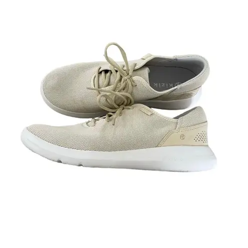 Kizik Beige Mesh Slip On Sneakers Women's Size 10.5 Athletic Shoes Tan