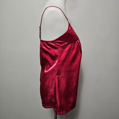 BCIN Red Y2K Velvet Bolero Jacket & Polka Dot Satin Camisole Set Size Medium