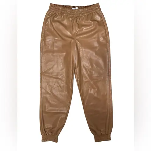 Babaton Aritzia Zedel Vegan Leather Jogger Pants