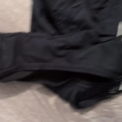 Aerin Rose Obsidian Anza Stripe 1 Piece Swimsuit Size 8 Black