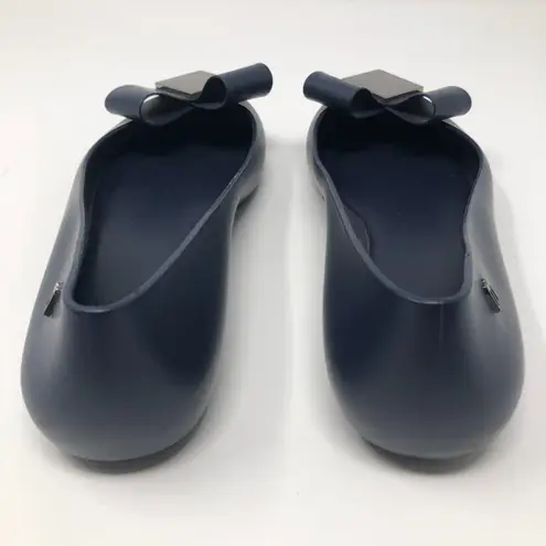 Melissa 's Space Love Blue Jelly Flats Navy Blue