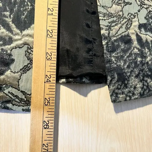 Lafayette 148 NY Womens Blazer Jacket 8 Petite Shimmer Crop Office Preppy Green Size 8P