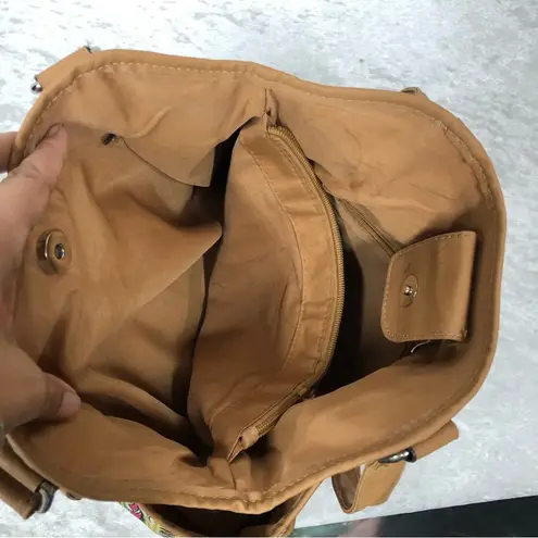 Y2k paisley shoulder handbag purse cotton & linen blend