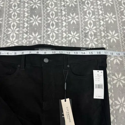 NWT Stitch Fix Liverpool Abby Ankle Suede Skinny Jean In Black Size 10/30