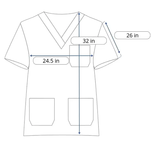 Peaches Christmas Santa Scrub Jacket Size Women’s Large Purple