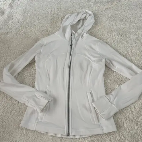 Womens Lululemon Define Nulu Jacket in White Size 6 Running Workout Clean/Soft