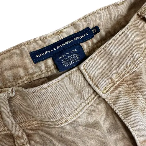 Polo Ralph Lauren Sport Equestrian Breeches Riding Jean Pant Womens Size 27 Brown