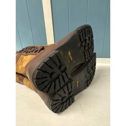 Kanyon Waterproof Outdoor Tall Boots UK 7 US 8 Brown Leather Suede Lace Up