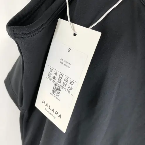 Halara Square Neck Mid Rise Bloom Cut Out 2-Piece Dress Black S