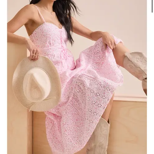 Altar'd State NEW Altar’d State Pink Floral Maxi Dress Size Medium NWT