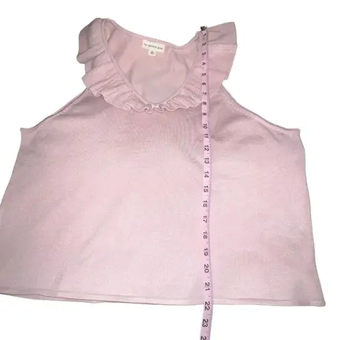 The General Good Blouse Womens Pink Ruffled Sleeveless V Neck Size XXL