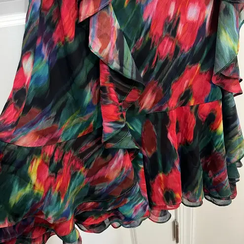 Jason Wu Multicolor Blurred Floral Halter Dress Size 12 US $400