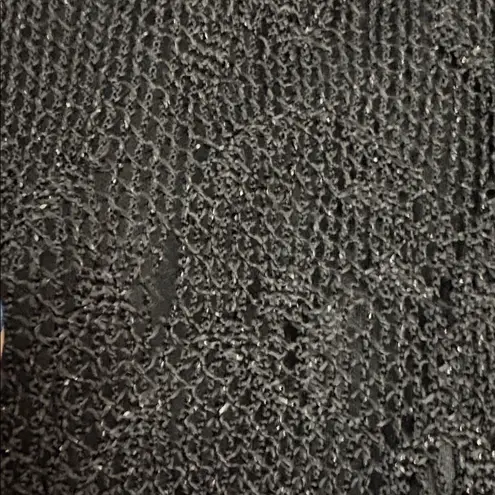 Jessica Howard Black Lace with Fringe Bottom Sleeveless Knee Length Dress Size 8