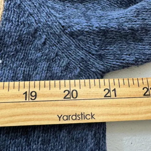 VTG Heirloom Collectibles Patchwork Heart Embroidered Cardigan Sweater Women L Blue Size L