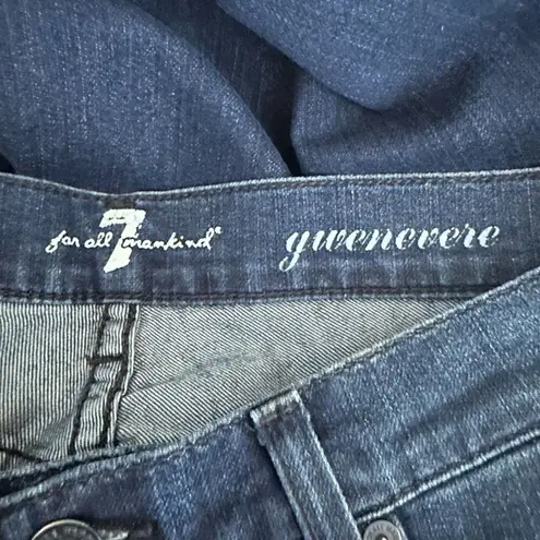 7 For All Mankind 7FAM Gwenevere Skinny Jeans Bling Back Pocket Detail Size 27