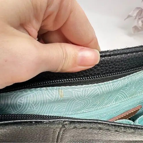 The Sak De Young Hobo Leather Shoulder Bag Black