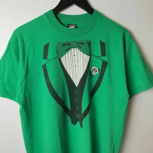 1990 Vintage Screen Stars Best St Patrick's Day IWS Trash Bash T Shirt Green XL