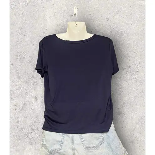 Gant Navy Blue Lighweight Viscose Cap Sleeve Top Oversized Small