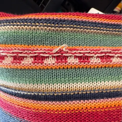 CHAPS  Oversized 3/4 Dolman Sleeve Knit Serape Southwestern Sweater Scoop Neck 1X