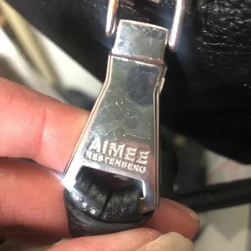 Aimee Kestenberg black madid leather crossbody bag