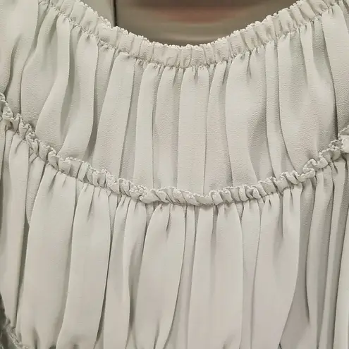 Reiss ππ Thora Pleated Chiffon Dress ~ Aqua US 10