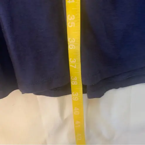 Garnet Hill women's medium Blue ruffle short sleeve dress sun sundress knee leng