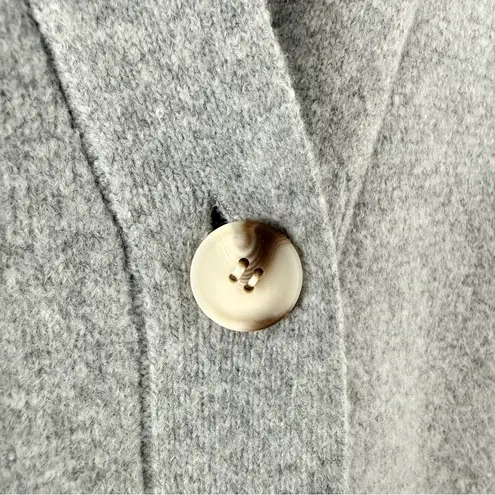 Song of Style Grey Sweater Vest Button Up Sz S Sleeveless Boxy Fit Knit Gray