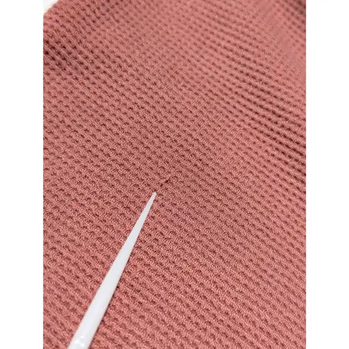 Vuori Bayview Thermal Leggings Rosewood Pink Waffle Knit Womens Small Pink Gym