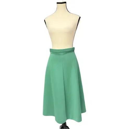 Vintage Fire Islander 60s/70s Mint Green Sleeveless Tunic Top Skirt Set w Scarf Size M