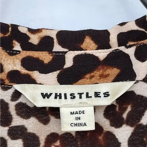 WHISTLE ANIMAL PRINT ESME DRESS SIZE 10 Brown