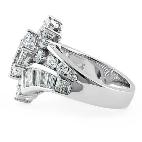 Sterling Silver SIZE 5 925 Reflection Marquise Cut Clear CZ Engagement Ring