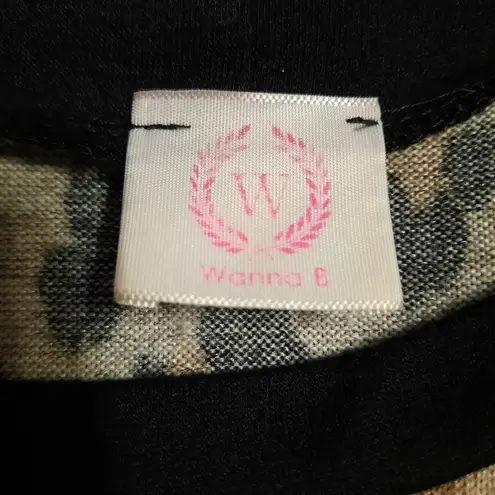 Wanna B Animal Print Sweater Medium