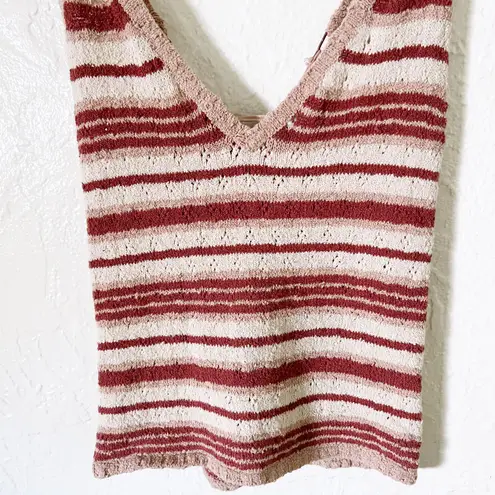 Free People Ditsy Stripe Knit Tank Top