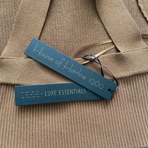 House Of Harlow 1960 x Revolve New Wide Strap Knit Brown Crop Top Brown Size L