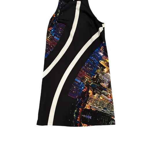 Clover Canyon BLACK SLEEVELESS PRINT DRESS XS