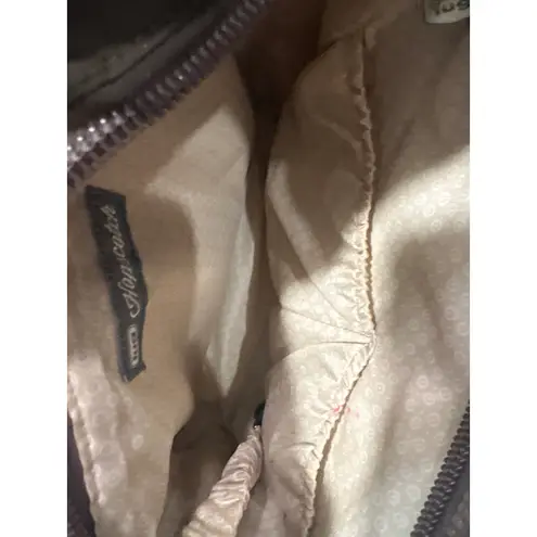 Lug Hopscotch Crossbody Bag Brown Quilted Zip Pocket Adjustable Strap