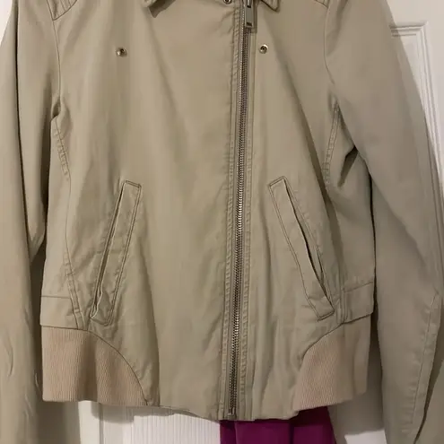 Calvin Klein Jeans  Womens Khaki/Beige Bomber Jacket